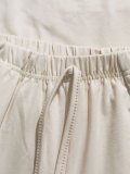 Women Halter Neck Slim Vest Drawstring Wide Leg Pants Casual Tracksuit