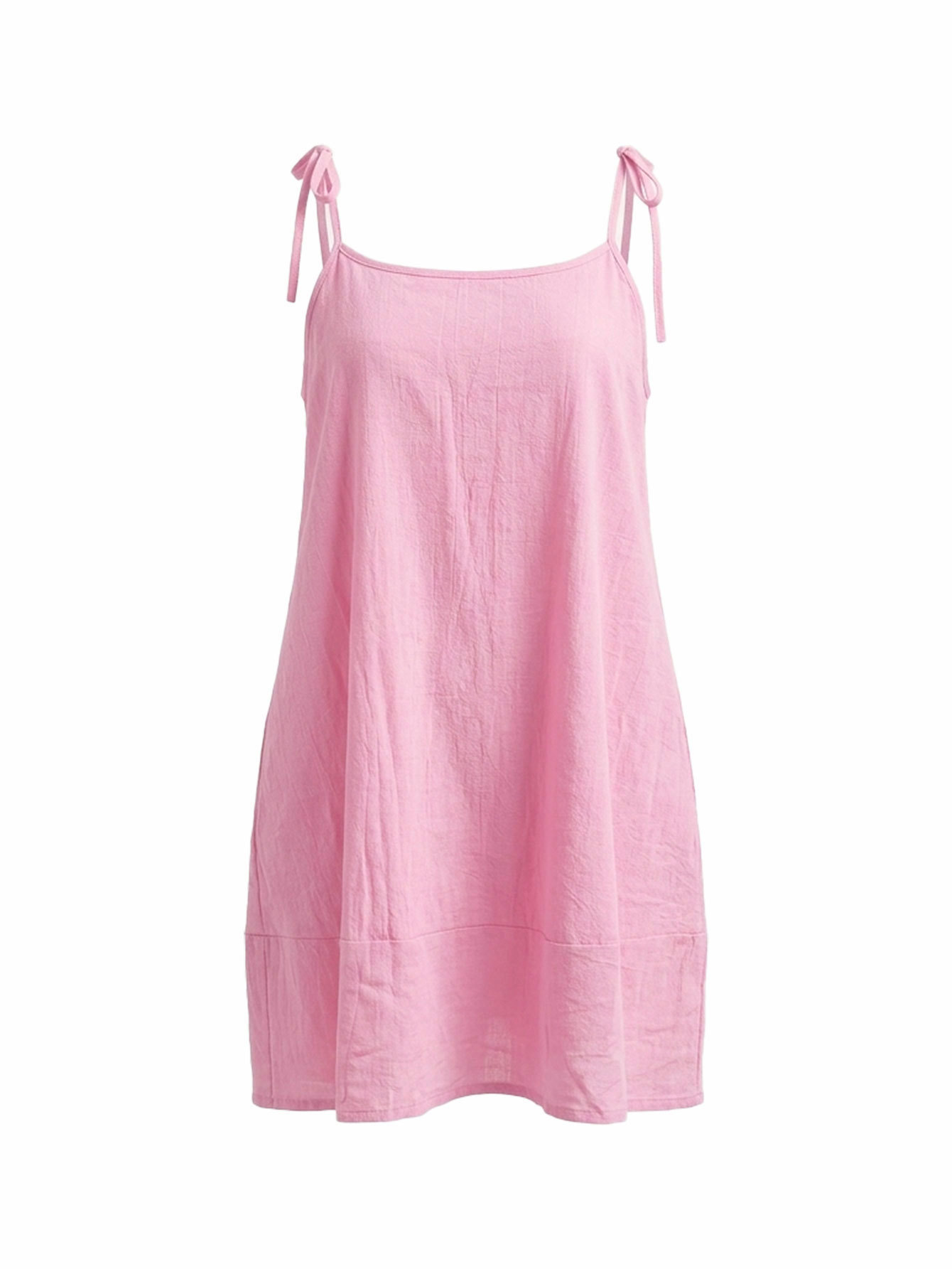 Square Neck Strap A-Line Dress for Summer Holidays
