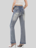 Women Wide Leg Denim Long Pants