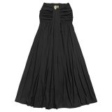 Women Sexy Slash Shoulder Crop Top & Midi Skirt Two-Piece Set