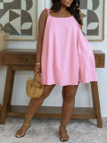 Summer Holidays Women Square Neck Strap A-line Dress