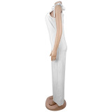Women Casual Striped Strap Wide Leg Jumpsuit