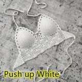Women Padded Lined Crochet Bikini Top