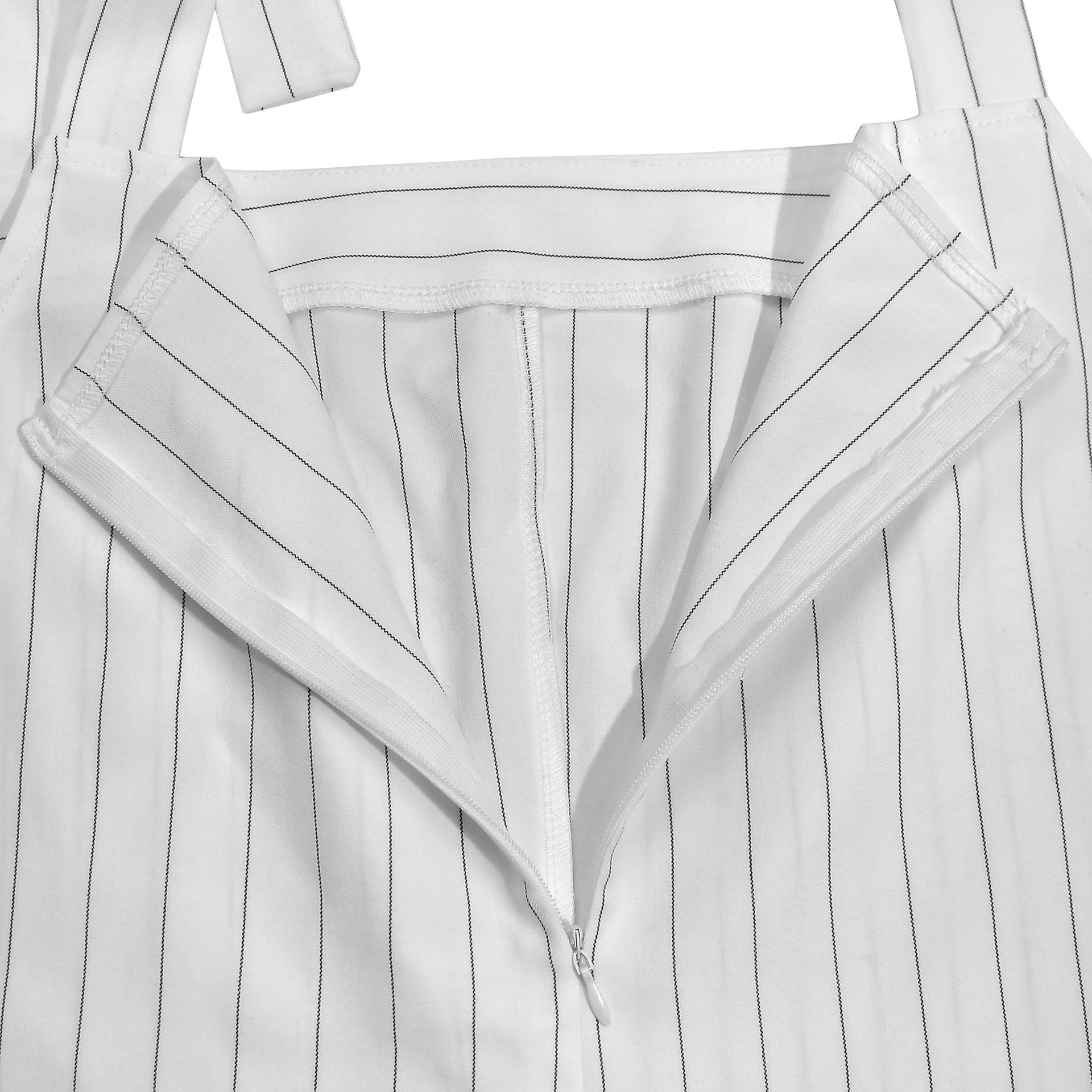 Striped Strap Wide Leg Jumpsuit for Casual Wear