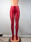 Women Glossy Basic Legging Pant