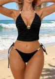 Women Solid Color Fashion Bikini Swimwear