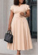 Women Summer Chic High Waist A-line Plus Size Midi African Dress