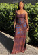 Women Elegant Slim Fit Low Back Camisole Long  Dress