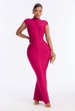 Women Summer Stand Collar Bandage Dress
