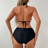 Women Ruffled Sexy Halter Neck Bikini Swimwear
