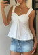 Women Summer Knitting Drawstring Top