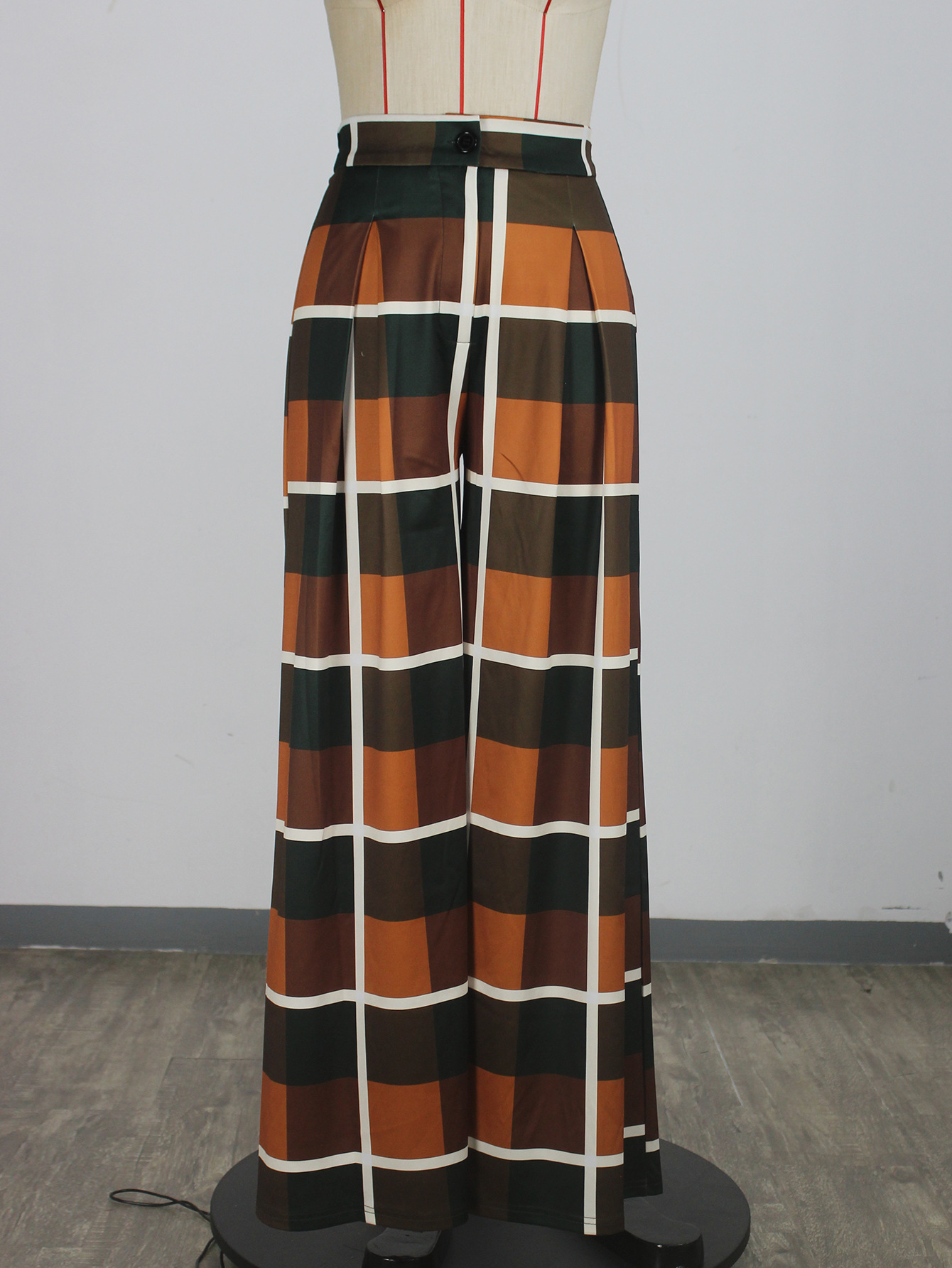 Plaid Long Pants for Casual Everyday Wear