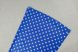 Women Trendy Polka Dot Low Back Wrap Slim Wide Leg Yoga Two-Piece Outfit Set