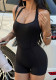 Women Yoga Halter Neck Solid Romper
