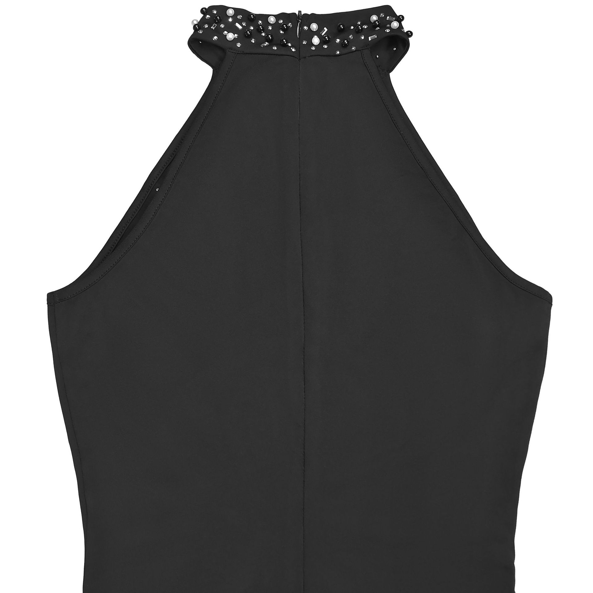 Off-Shoulder Beaded Bubble Split Dress for Evening Parties
