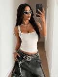 Women Summer Adjustable Strap Y2K Strap Top