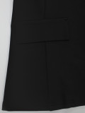 Women Elegant Long Sleeve Blazer Top and Long Pants Two-Piece Set