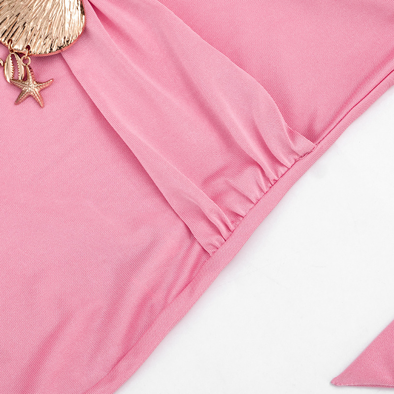 V-Neck Halter Lace-Up Cropped Jumpsuit for Summer