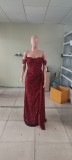 Wome sequined off-shoulder sexy evening Dress