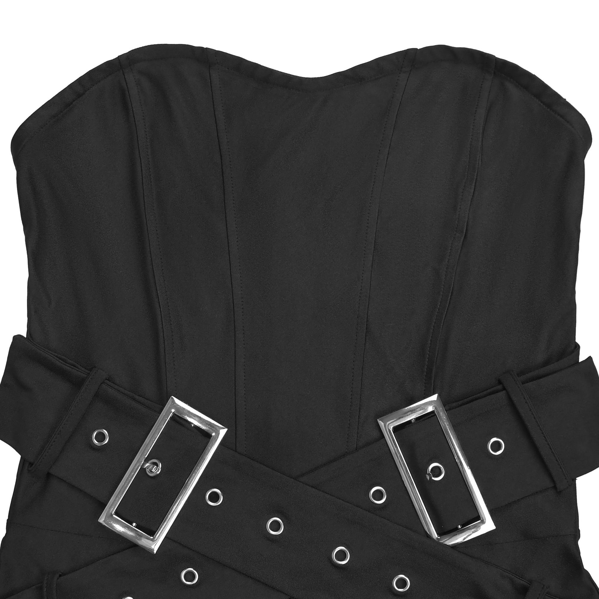 Solid Strapless Bodycon Jumpsuit for Clubwear