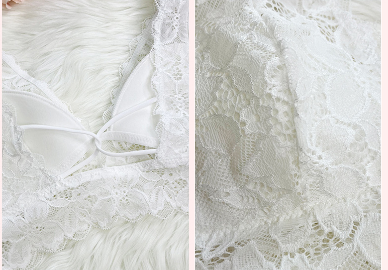 Lace Camisole Cross Bra Lingerie for Intimate Wear