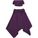 Women Spring Sexy Off-Shoulder Tank Top and Solid Irregular Midi Skirt Two-Piece Set