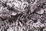 Women Summer Snake Print Sexy V-Neck Backless Bodycon Dress