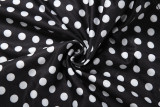 Women Spring Sexy Halter Neck U-Neck Tank Top and Polka Dot Cropped Pants Two-Piece Set