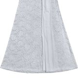 Women Sexy Lace Slash Shoulder Ribbon Bodycon Dress