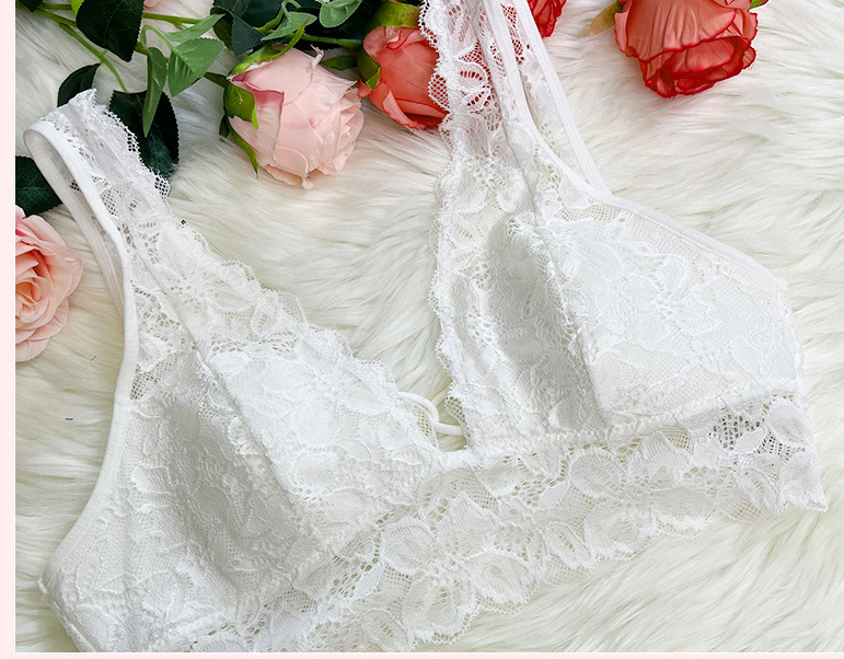 Lace Camisole Cross Bra Lingerie for Intimate Wear