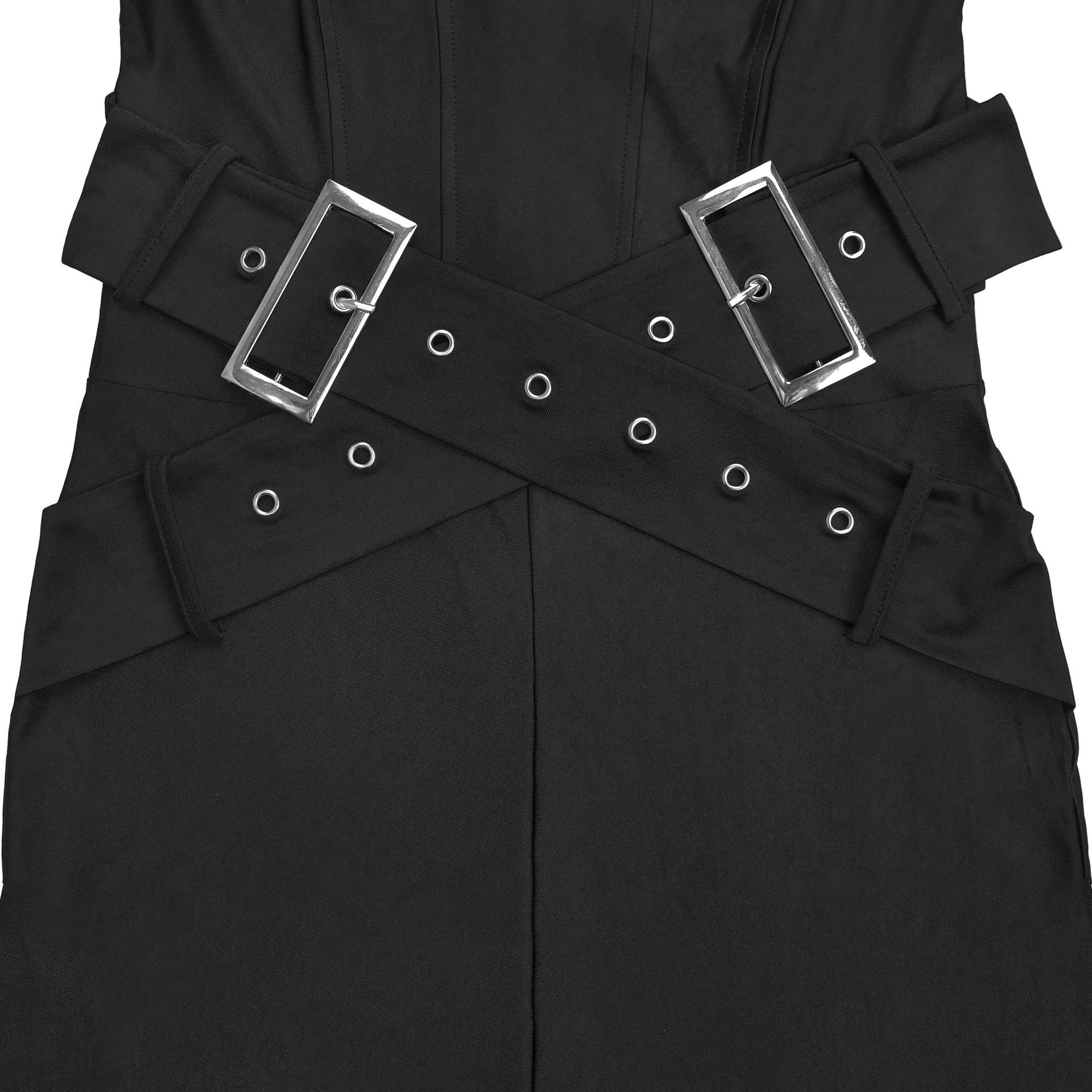 Solid Strapless Bodycon Jumpsuit for Clubwear