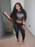 Summer Women Sexy See-Through Mesh Top + High-Waist Tight-Fitting Pants Set