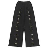 Women Fashion Trendy Loose Straight Wide-Leg Pants Set