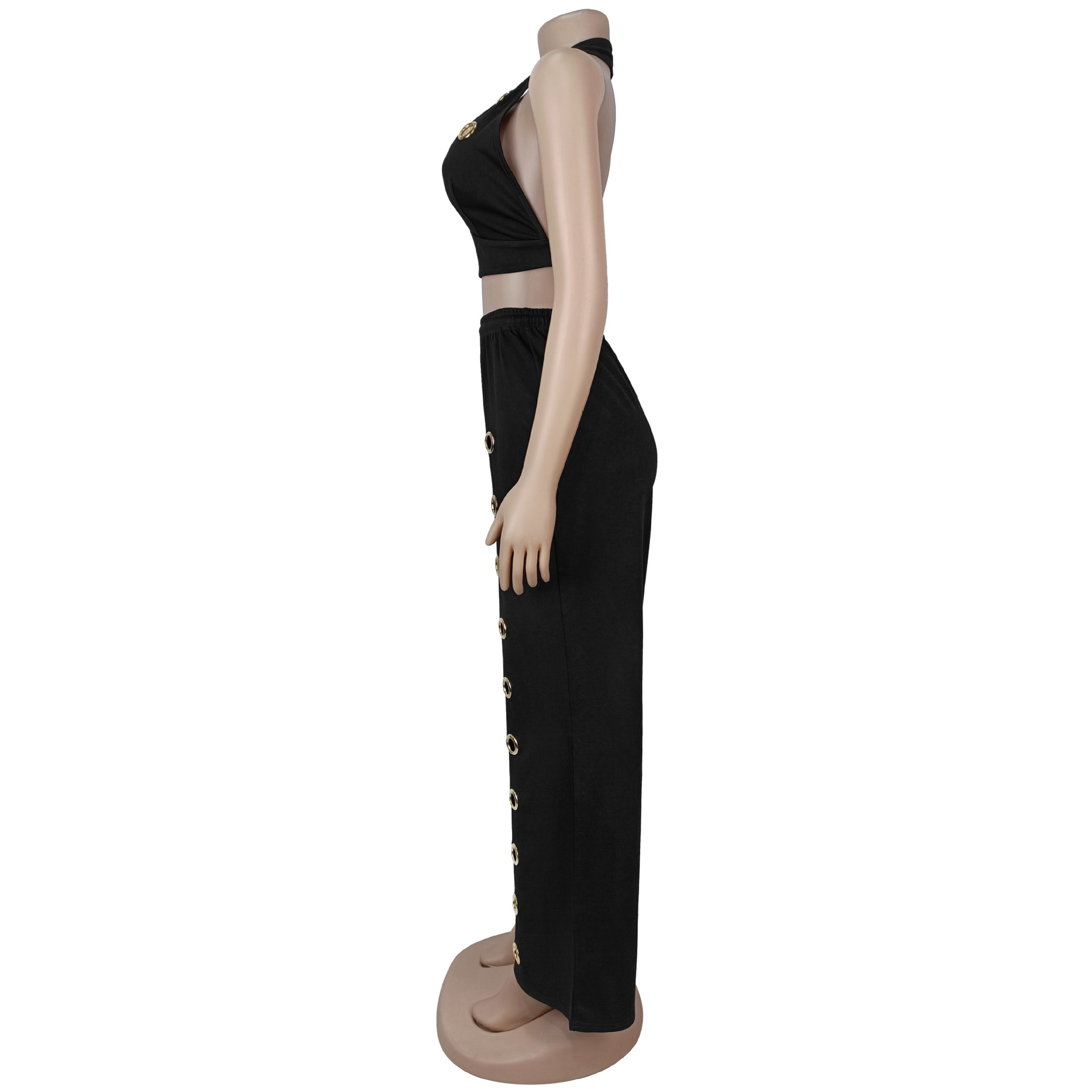 Loose Straight Wide-Leg Pants Set for Casual Loungewear