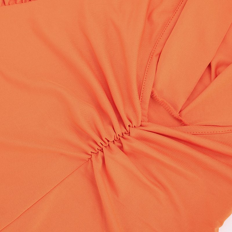 Halter Neck Sling Draped Backless Romper for Summer