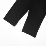 Women Sexy Solid Color Mesh See-Through Slash Shoulder Jumpsuit