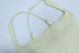 Women Spring Ruched Sling Backless Maxi Dress