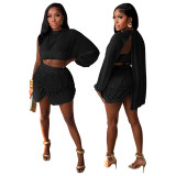 Women Fringed Patchwork Sexy See-Through Summer Dress