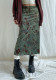 Women Street Printed High Waist Bodycon Midi Skirt