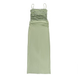 Women Lace Slim Waist Strap Dress