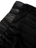 Women Summer Solid Color High Waist Loose Wide Leg Pants