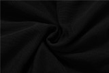 Women Summer Hollow Out See-Through Halter Neck Low Back Ruffled Bodycon Dress