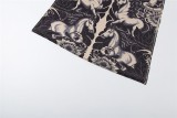 Women Spring Animal Printed Half High Neck Slim Long Sleeve Top