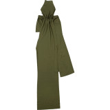 Women Spring Solid Color Halter Neck Tie Low Back Bodycon Dress