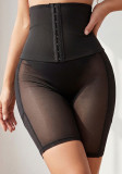 Women Summer High Waist Button Slim Waist Butt Lifter Shaping Shorts