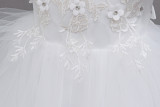 Kids Summer Beaded Wedding Princess Flower Girl Dress