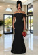 Women Summer Elegant Off Shoulder Mermaid Evening Dress