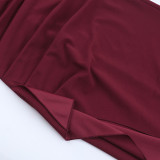 Women Spring Summer Chic Plunging V-neck Slit Evening Dress