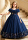 Kids Summer Burgundy Mesh Tulle Flower Girl Dress (3-12 Age)