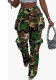 Women Summer Casual Patchwork Multi-pocket Camouflage Long Pants